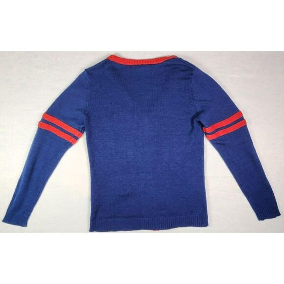 Vintage Marvel Spider-Man Varsity Sweater M – V-Neck Cardigan Jacket - Picture 3 of 9